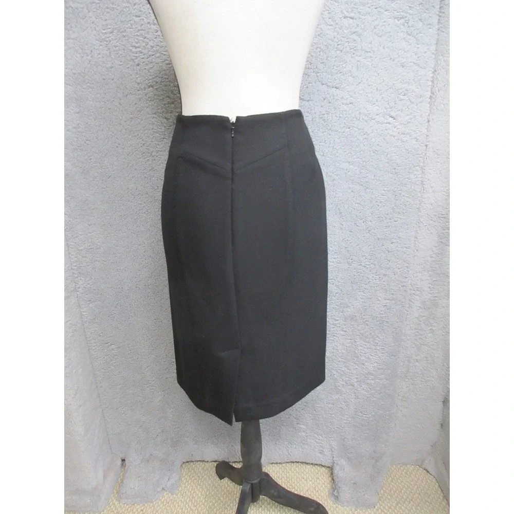 LOFT Pencil Skirt Womens 4 Black Officecore Workwear Tailored Quiet Luxury